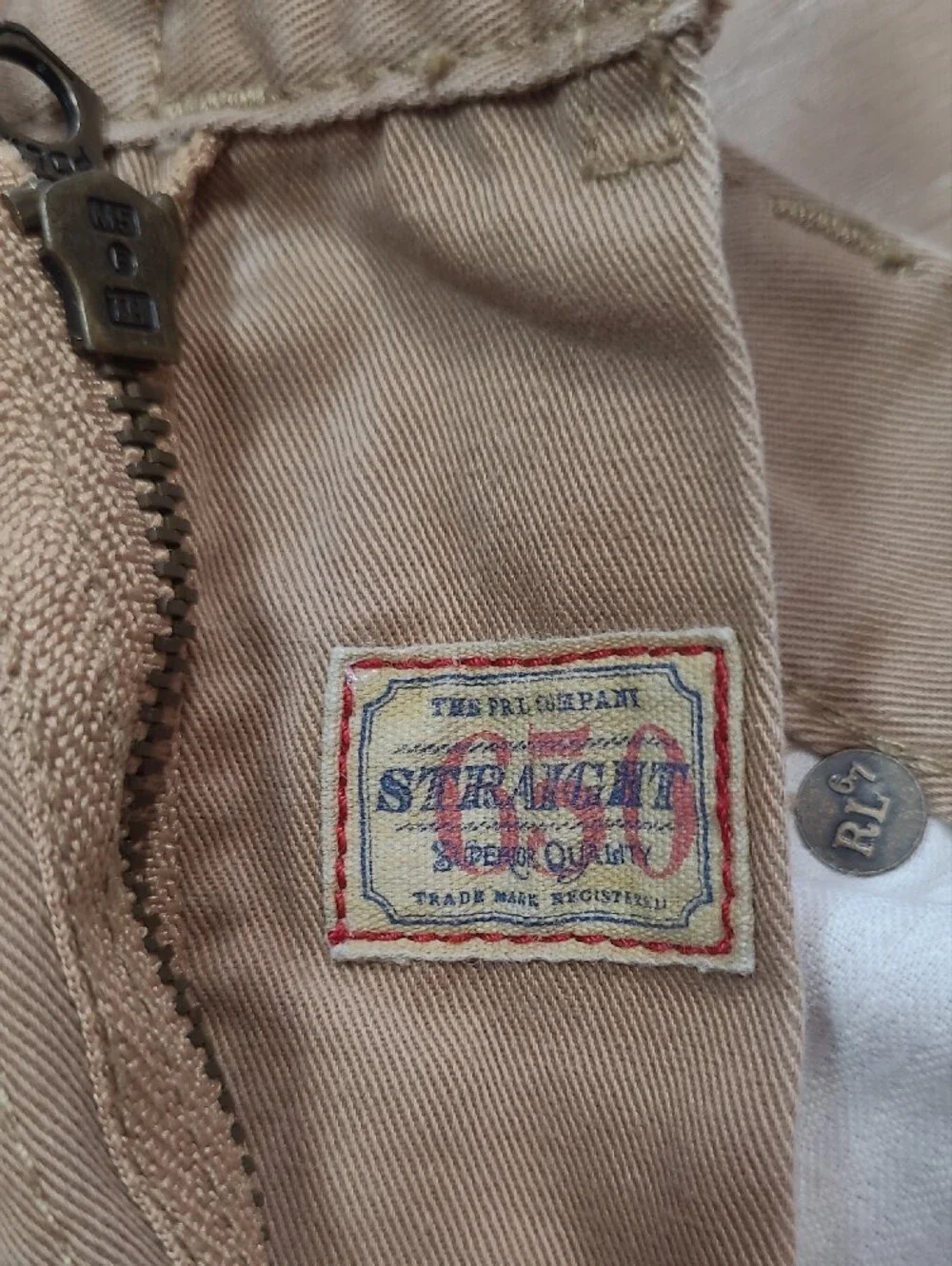 Polo Ralph Lauren Jeans Men's sz 36*/32* 650 Straight Leg Light Brown Pants